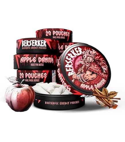 Amazon.com: Berserker Focus Pouches - Valhalla Vanilla - Caffeine